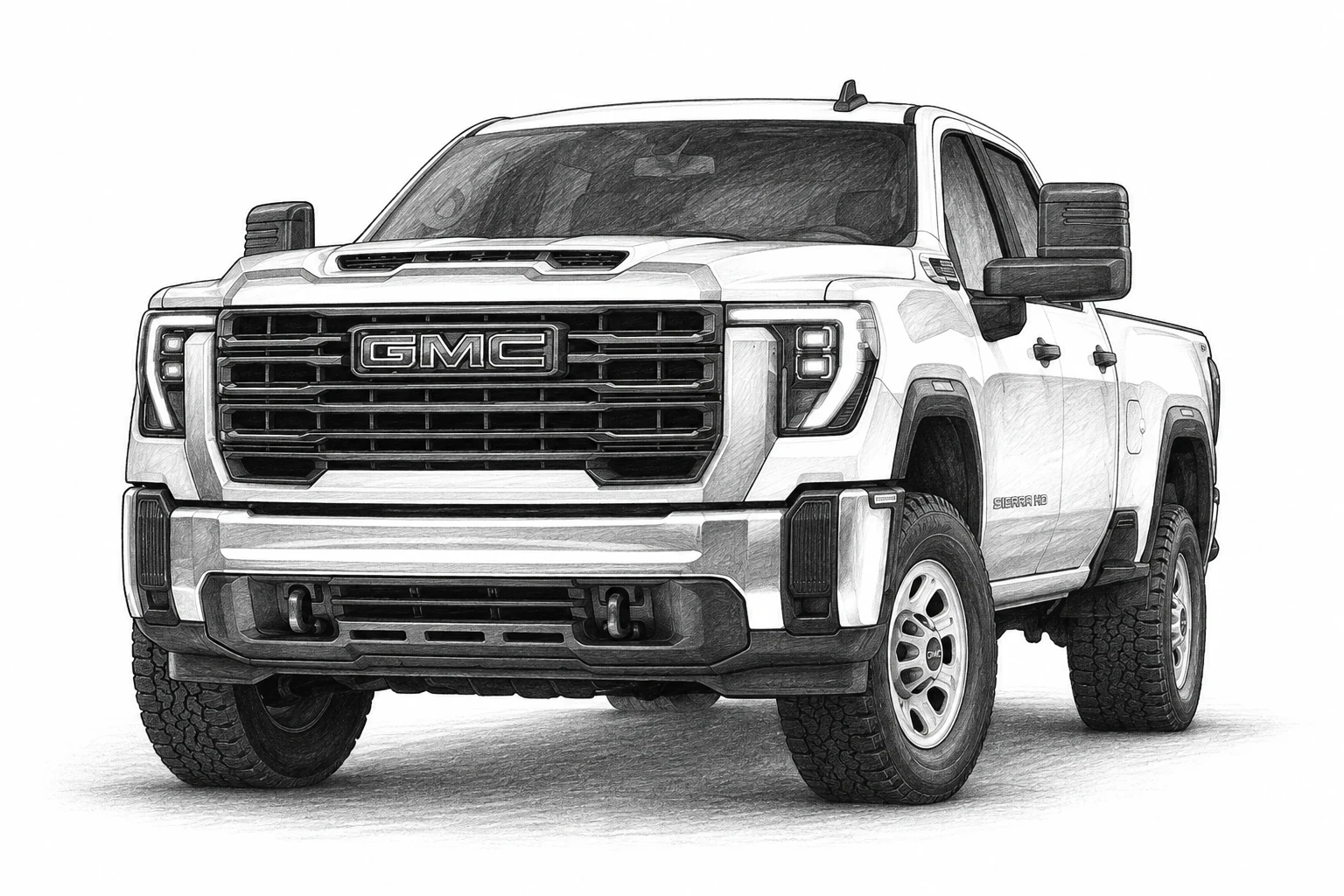 GMC Sierra 3500 HD 2026 sketch